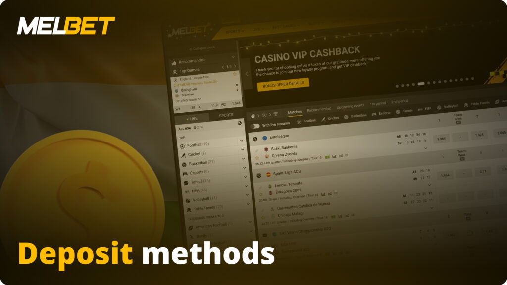 Popular deposit methods on Melbet for Indian players