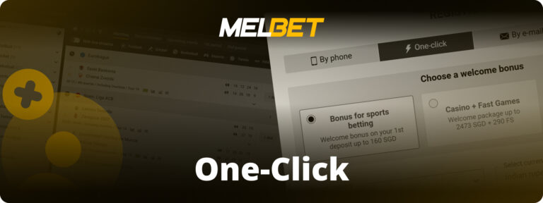 One-click registration process on Melbet
