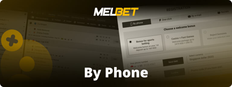 Melbet registration via phone number