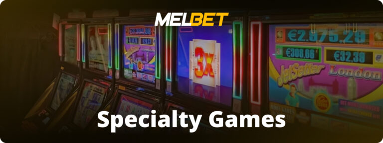 Melbet Specialty Games - Keno, jackpot games, and live game shows