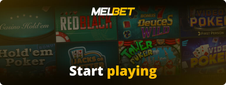 Step 4: Start playing your favorite slots, table games, or live casino at Melbet